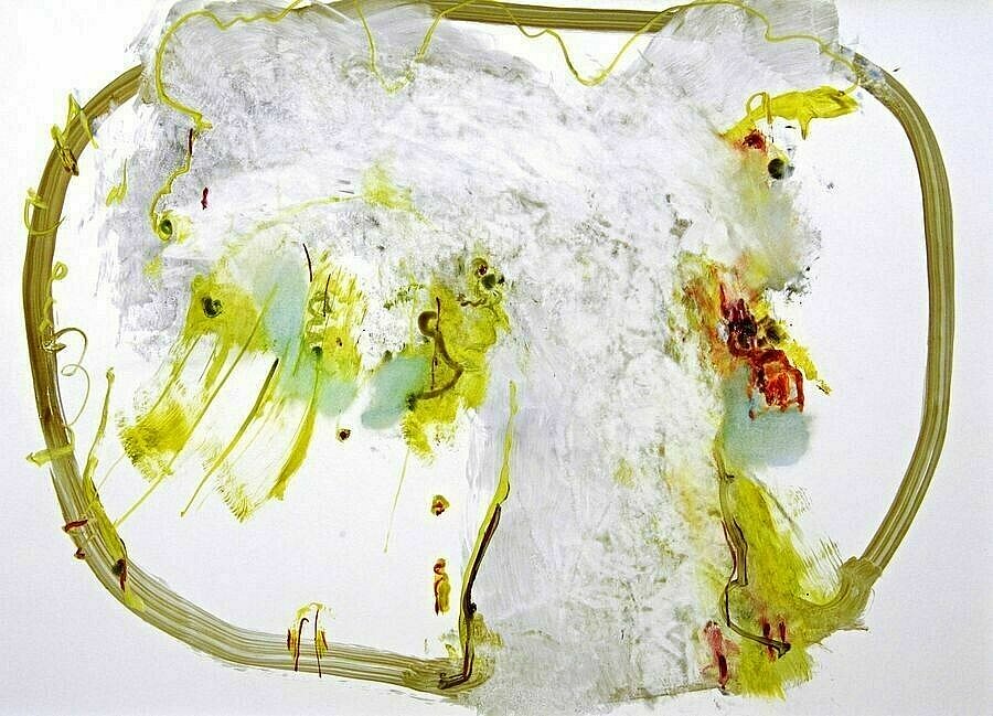 2 Translucide Huile Sur Papier Calque - Recent Paintings by John Skinner