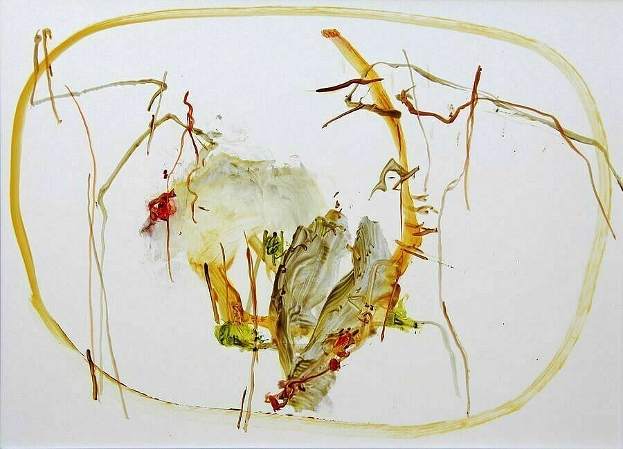 3 Translucide Huile Sur Papier Calque - Recent Paintings by John Skinner