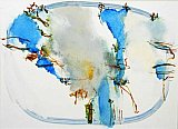 4 Translucide Huile Sur Papier Calque - Recent Paintings by John Skinner
