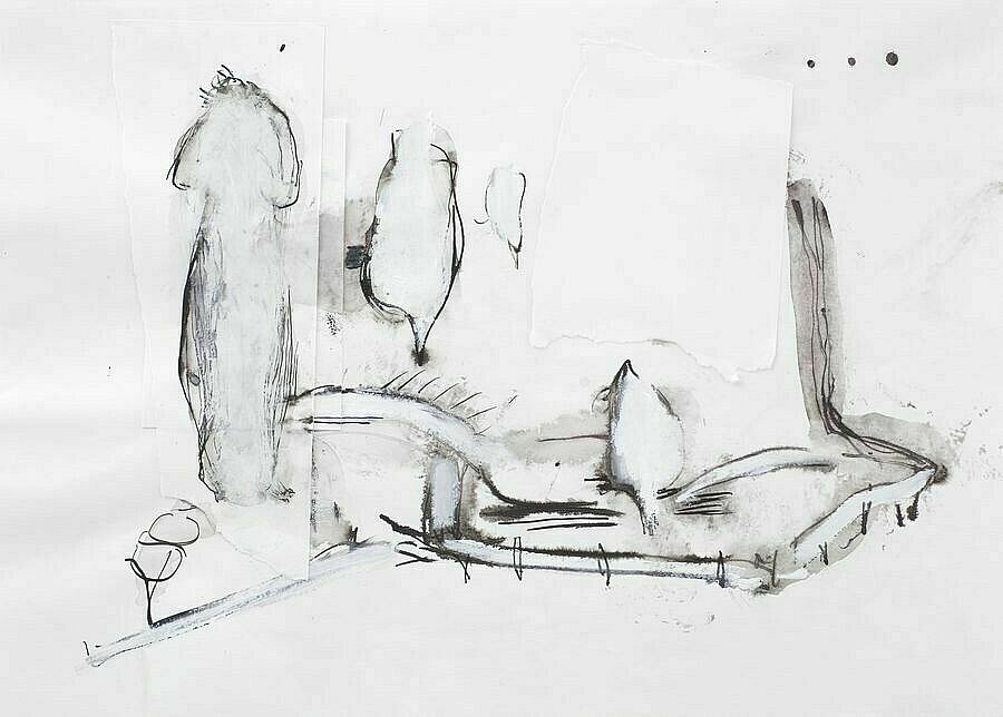 The Phantom Forest Woman 4 - Recent Paintings by John Skinner