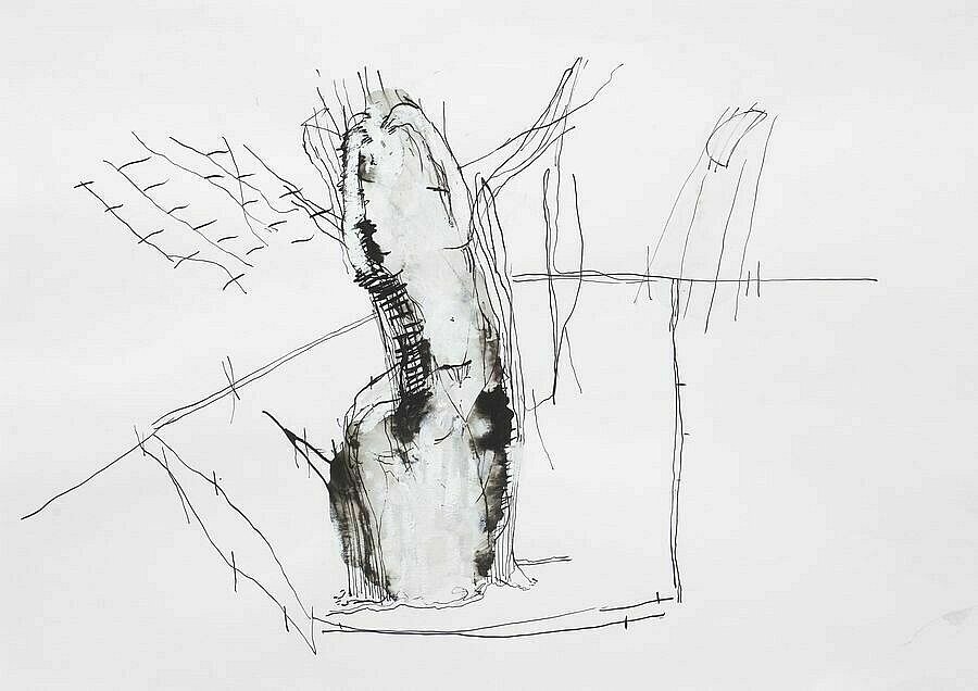The Phantom Forest Woman 5 - Recent Paintings by John Skinner