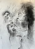 caroline davies - Drawing & Painting the Head - Self Portraits 2023