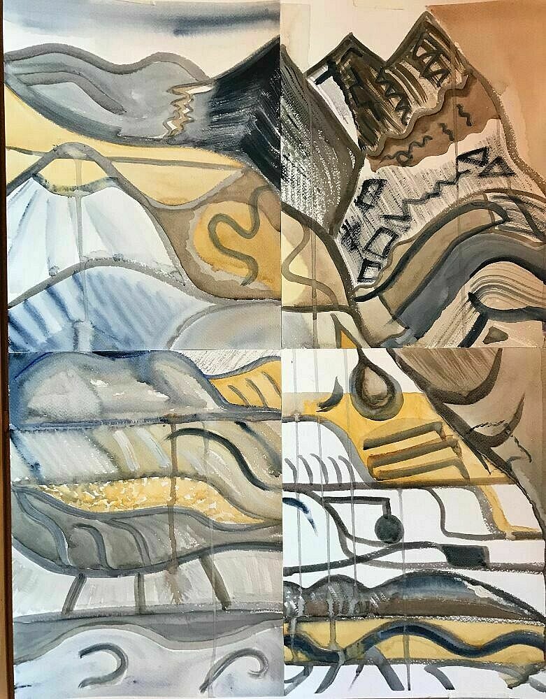 catherine povey  - Experiments in Watercolour - Oct 2020