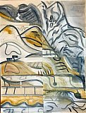 catherine povey  - Experiments in Watercolour - Oct 2020