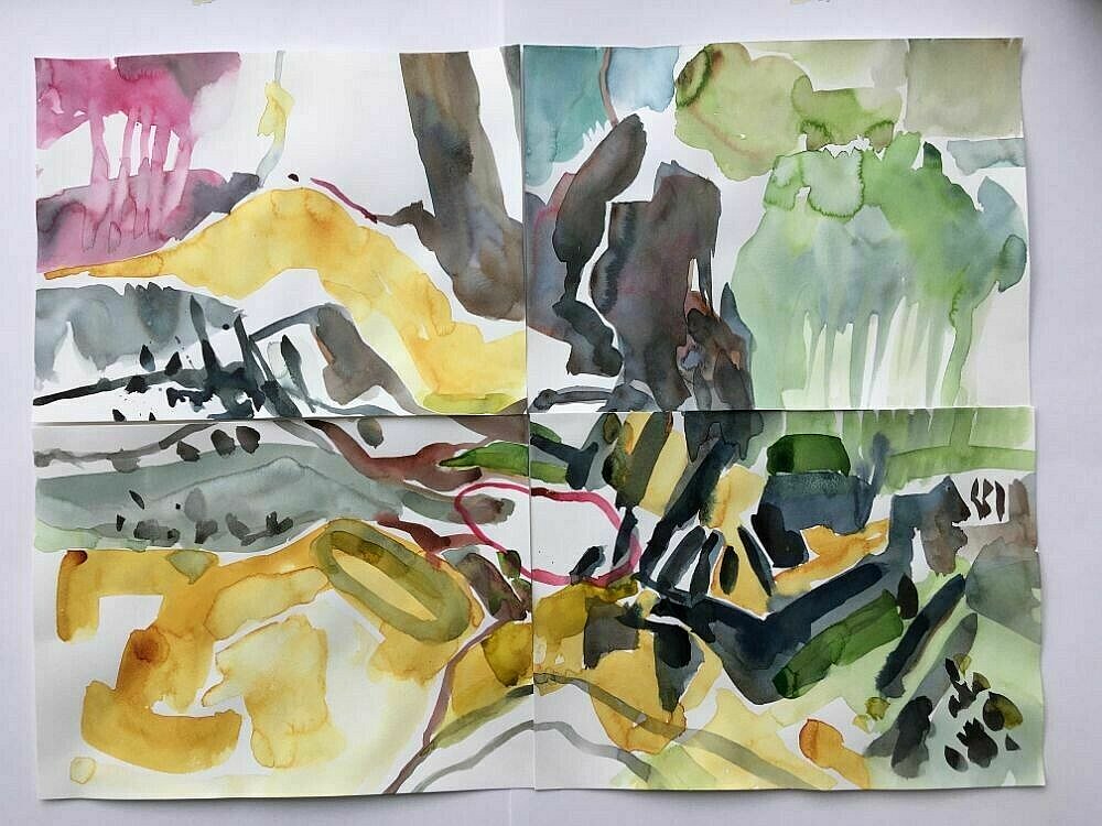 clare nicholson - Experiments in Watercolour - Oct 2020