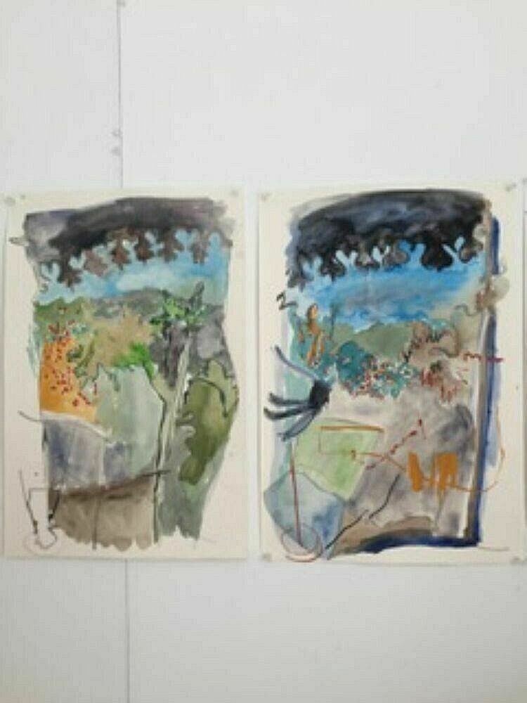 jan hamilton - Experiments in Watercolour - Oct 2020