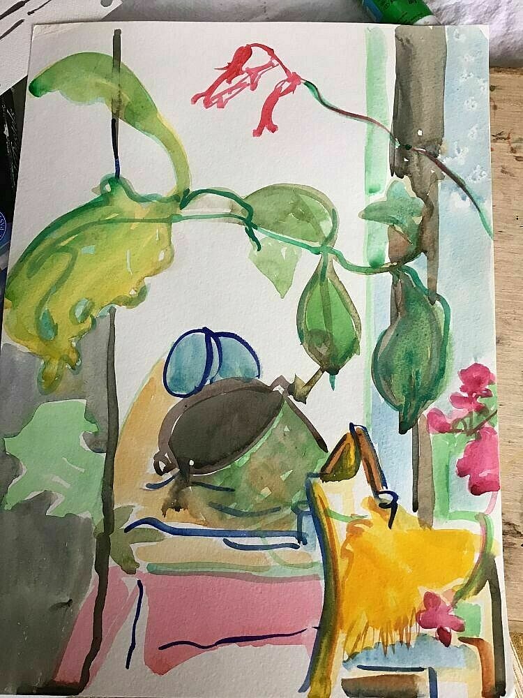 jennifer privett  - Experiments in Watercolour - Oct 2020