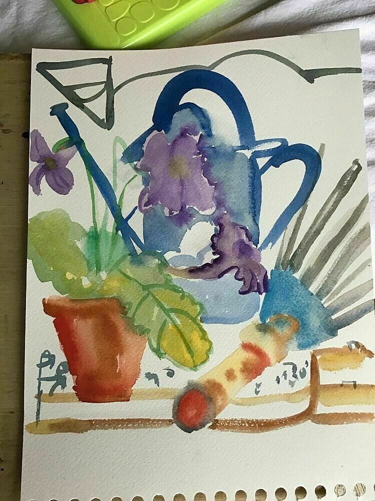 jennifer privett  - Experiments in Watercolour - Oct 2020