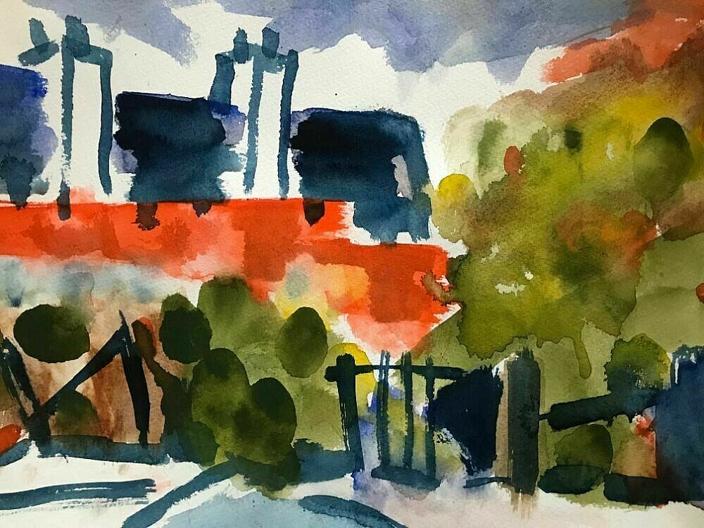 mary fountain - Experiments in Watercolour - Oct 2020