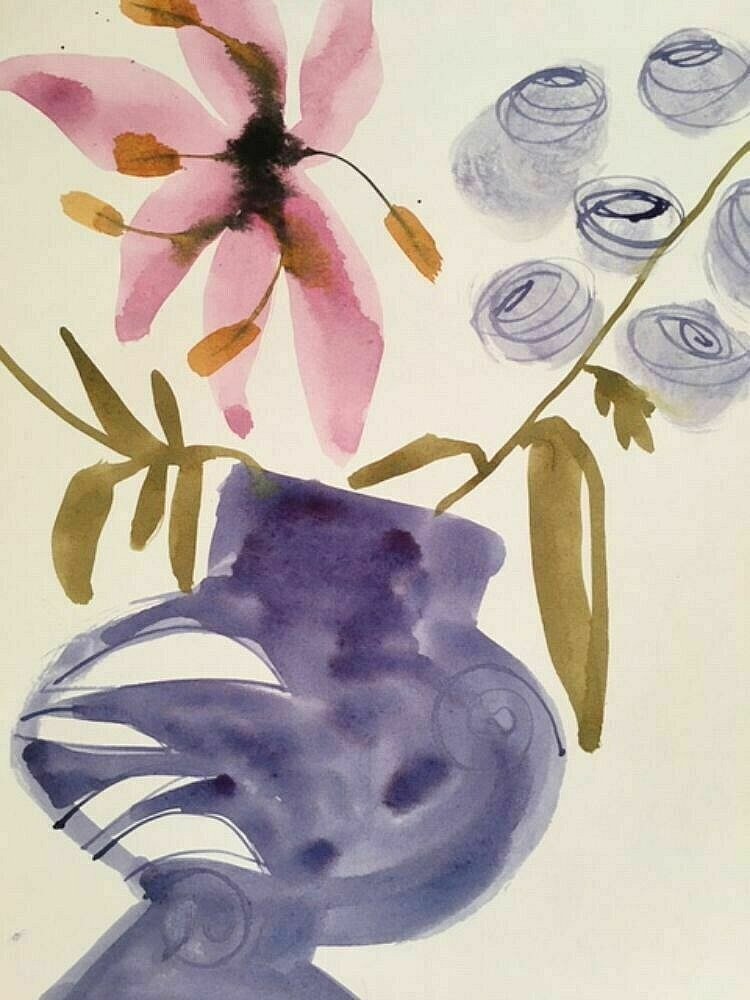 nicola durrant  - Experiments in Watercolour - Oct 2020