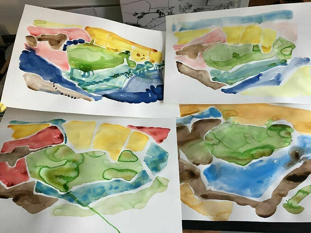penny boylan - Experiments in Watercolour - Oct 2020