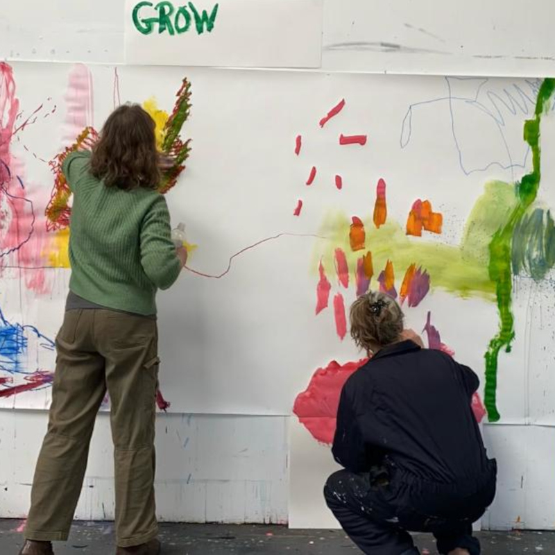 Improvisation in paint